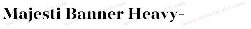 Majesti Banner Heavy字体转换